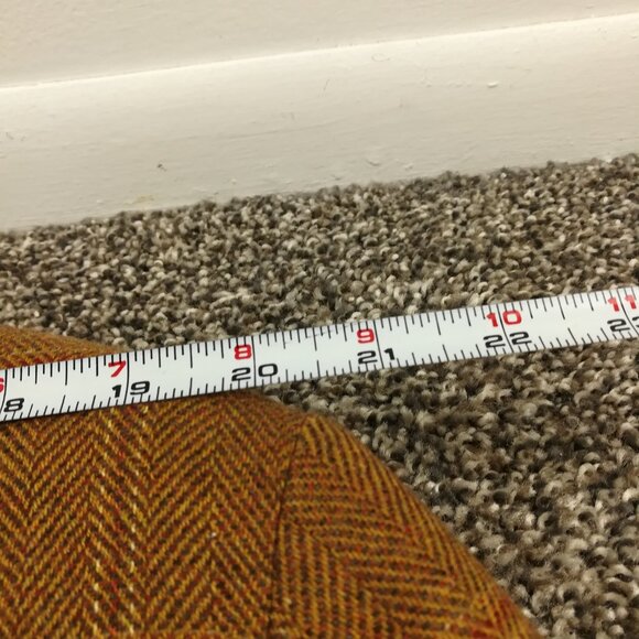 Paul Stuart Sport Coat 100% Cashmere Herringbone Windowpane Plaid Brown Red 46XL - Picture 12 of 13